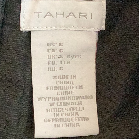 Tahari Black Sequin Kids Formal Dress, Size 6 - Picture 5 of 6